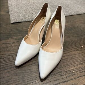 White Vince Camuto heels